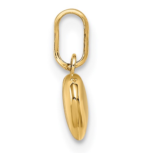 14kt Yellow Gold Mini Puffed Heart Charm YC1063 | Joy Jewelers