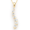 1 CT TW Journey Diamond Pendant with Chain