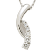 1/3 CT TW Journey Diamond Pendant with Chain