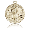 14kt Yellow Gold 7/8in St Joan of Arc Medal
