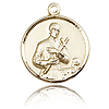 14kt Yellow Gold 5/8in St Gerard Medal