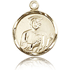 14kt Yellow Gold 5/8in St Jude Medal