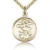 Gold Filled 5/8in St Michael Medal & 18in Chain