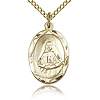 Gold Filled 5/8in St Frances Cabrini Medal & 18in Chain