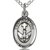 Sterling Silver 1/2in Confirmation Medal & 18in Chain