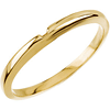 14k Yellow Gold Wedding Band for Solitaire No. 3