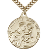 Gold Filled 7/8in St Anthony Medal & 24in Chain