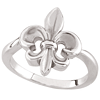 Sterling Silver Fleur de Lis Ring