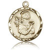 14kt Yellow Gold 7/8in St Lucy Pendant
