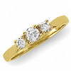 14kt Yellow Gold 1/2 ct tw Diamond Three Stone Ring