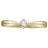 14kt Yellow Gold 1/10 ct tw Promise Ring