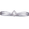 14k White Gold 1/10 ct tw Promise Ring