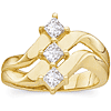 5/8 CT TW 14kt Yellow Gold Right Hand Diamond Ring