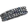 Sterling Silver Freshwater Cultured Black Pearl Stretch Bracelet