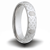 Knot Pattern Titanium 6mm Domed Ring