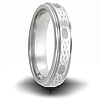 Knot Pattern Titanium 6mm Step Down Edge Ring
