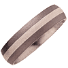 Titanium 6mm Wedding Band Sandblast with Sterling Silver Inlay
