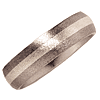 Titanium 6mm Stone Finish Wedding Band and Sterling Silver Inlay