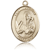 14kt Yellow Gold 1in St Andrew Medal