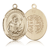 14kt Yellow Gold 1in St Benedict Medal