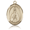 14kt Yellow Gold 1in St Blaise Medal