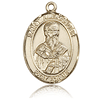 14kt Yellow Gold 1in St Alexander Medal
