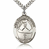 Sterling Silver 1in St Katharine Drexel Medal & 24in Chain