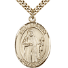 Gold Filled 1in St Brendan Medal & 24in Chain