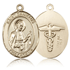 14kt Yellow Gold 1in St Camillus Nurse Medal