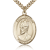Gold Filled 1in St Edward Medal & 24in Chain