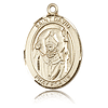14kt Yellow Gold 1in St David Medal