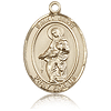14kt Yellow Gold 1in St Jane Medal