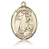 14kt Yellow Gold 1in St Elmo Medal