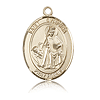 14kt Yellow Gold 1in St Dymphna Medal