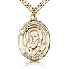 Gold Filled 1in St Francis de Sales Medal & 24in Chain