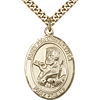 Gold Filled 1in St Francis Xavier Medal & 24in Chain