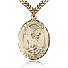 Gold Filled 1in St Helen Medal & 24in Chain