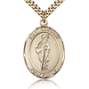 Gold Filled 1in St Gregory Medal & 24in Chain