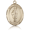 14kt Yellow Gold 1in St Gregory Medal