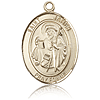14kt Yellow Gold 1in St James the Greater Medal