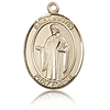 14kt Yellow Gold 1in St Justin Medal