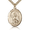 Gold Filled 1in St John the Apostle Medal & 24in Chain