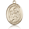 14kt Yellow Gold 1in St Joseph Medal