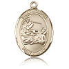 14kt Yellow Gold 1in St Joshua Medal