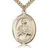 Gold Filled 1in St Kateri Medal & 24in Chain