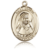 14kt Yellow Gold 1in St Louise de Marillac Medal