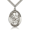 Sterling Silver 1in St Mary Magdalene Medal & 24in Chain