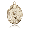 14kt Yellow Gold 1in St Maximilian Kolbe Medal