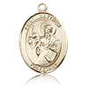 14kt Yellow Gold 1in St Matthew Medal