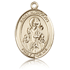 14kt Yellow Gold 1in St Nicholas Medal